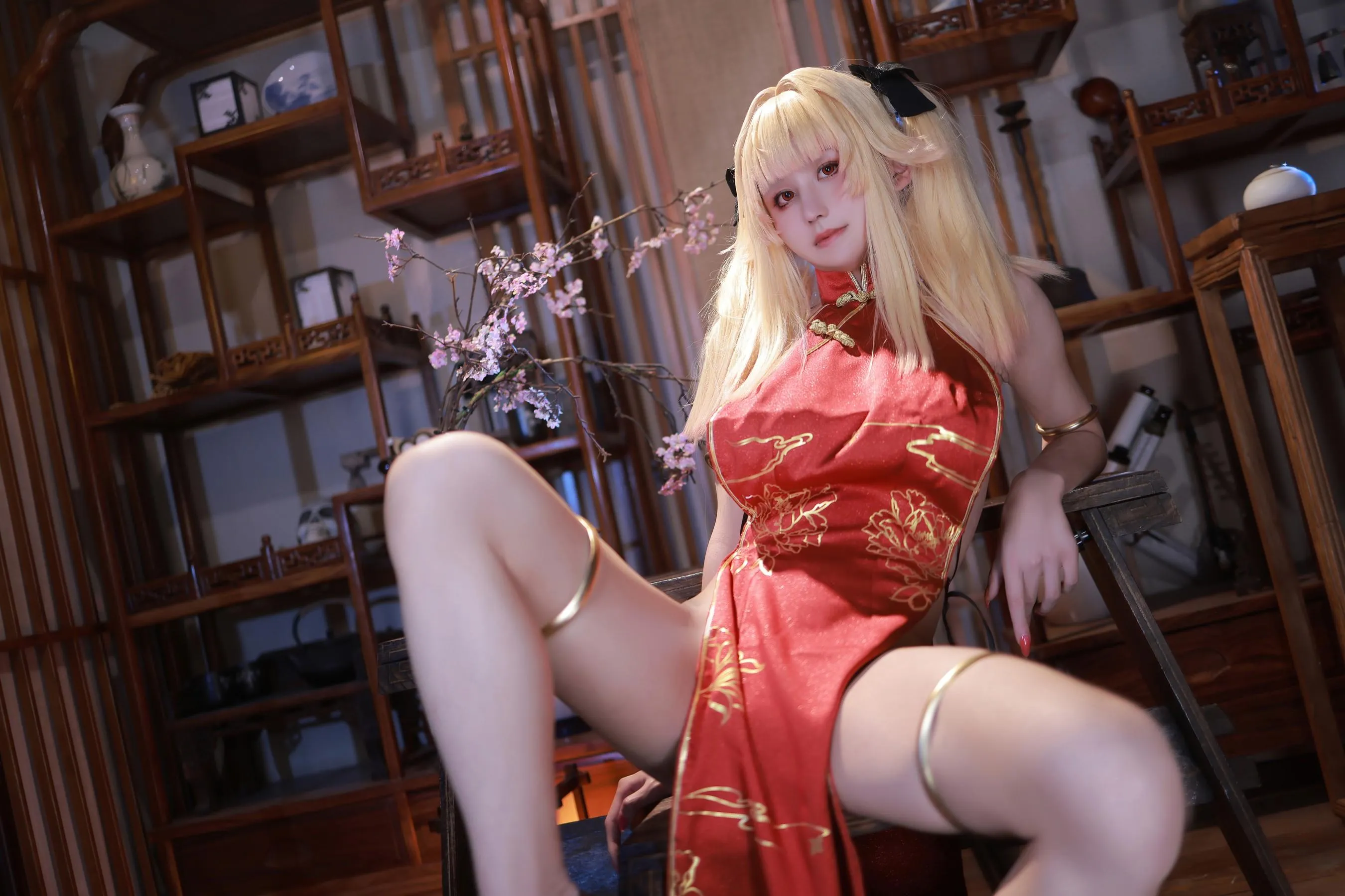 桜满三时 – NO.04 萌姬联合 旗袍 [67P]插图2